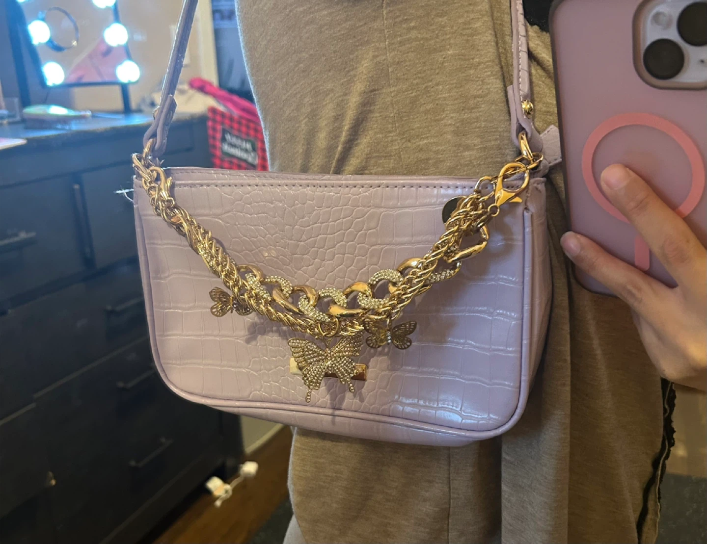 Aldo purse lavender 🏆 - photo 4