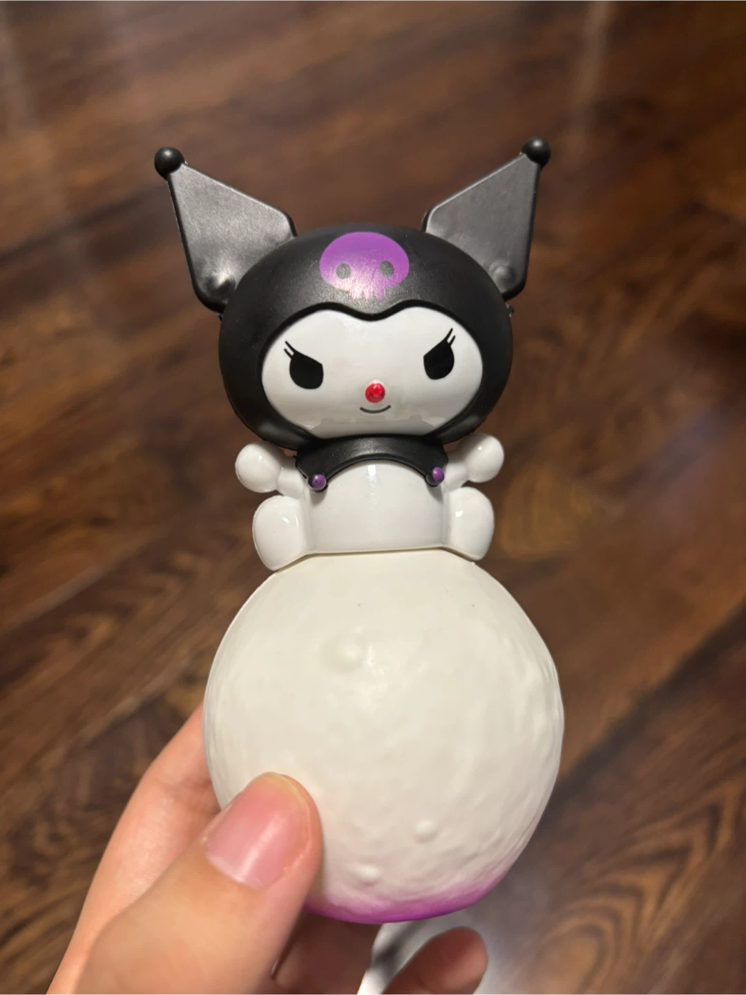 Kuromi Figure on Moon Ball