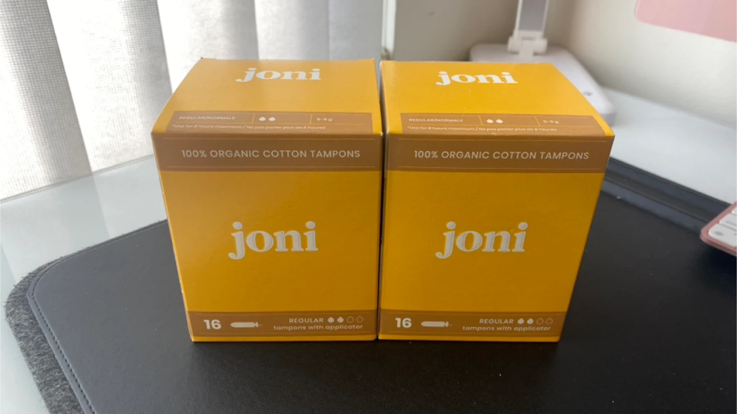 Joni 16 Pack Regular Organic Cotton Tampons