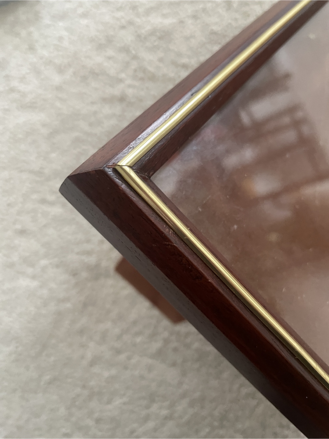 Wooden Photo Frame with Gold Trim - photo 3