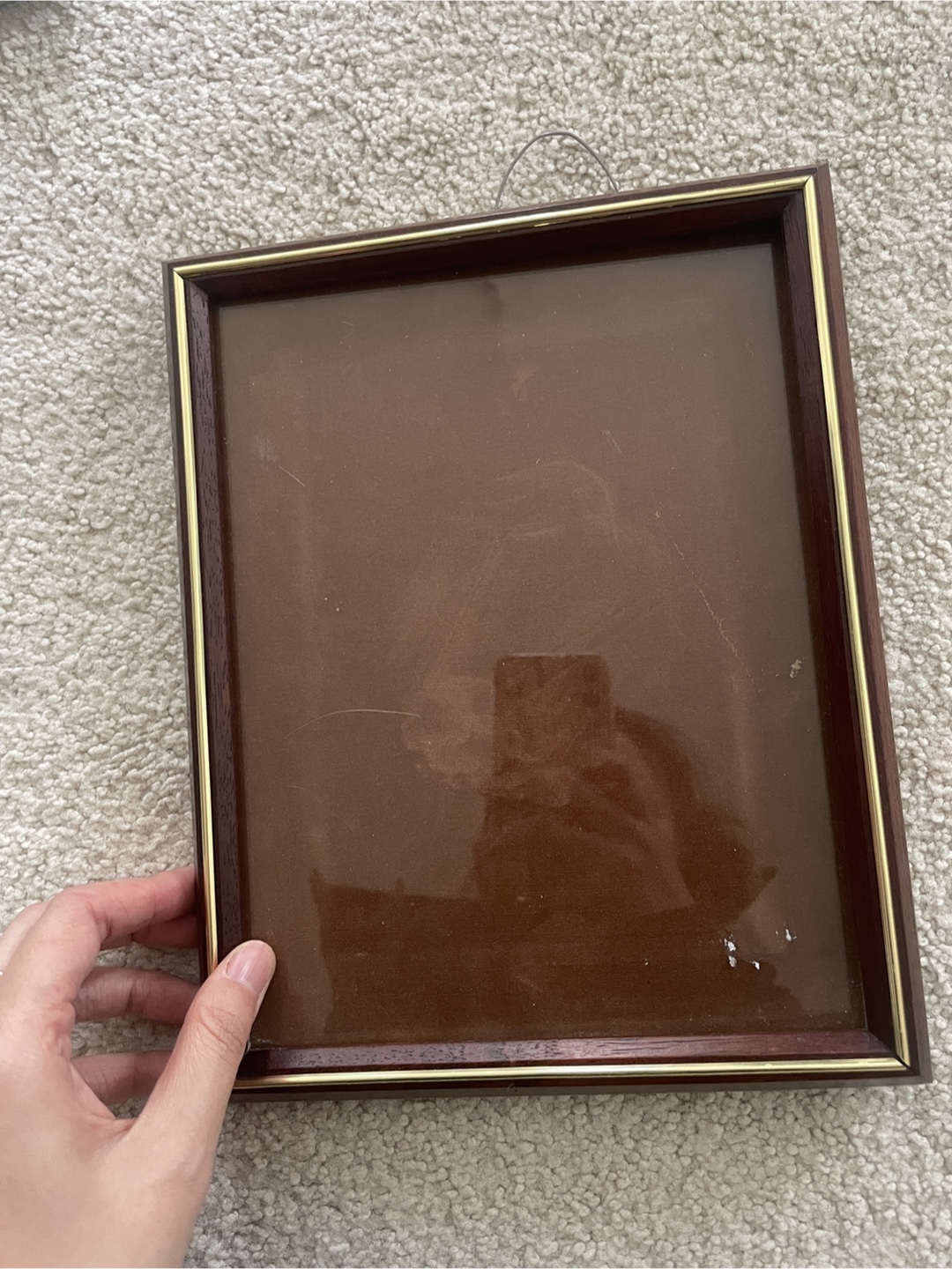 Wooden Photo Frame with Gold Trim