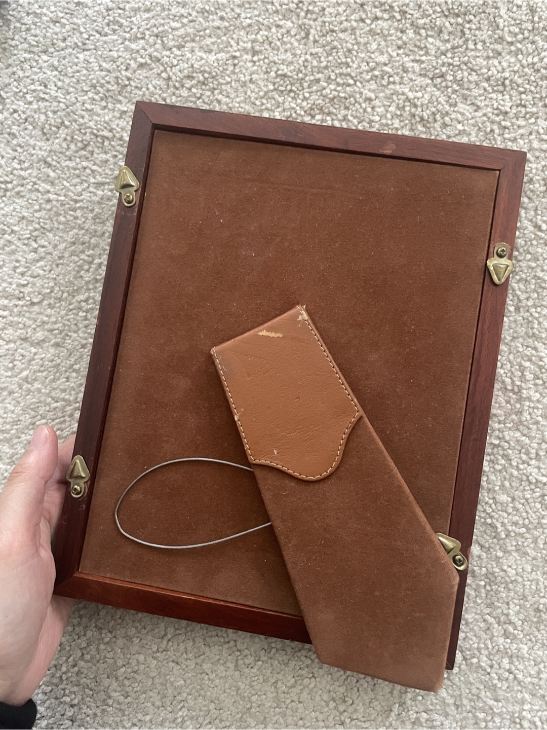 Wooden Photo Frame with Gold Trim - photo 2