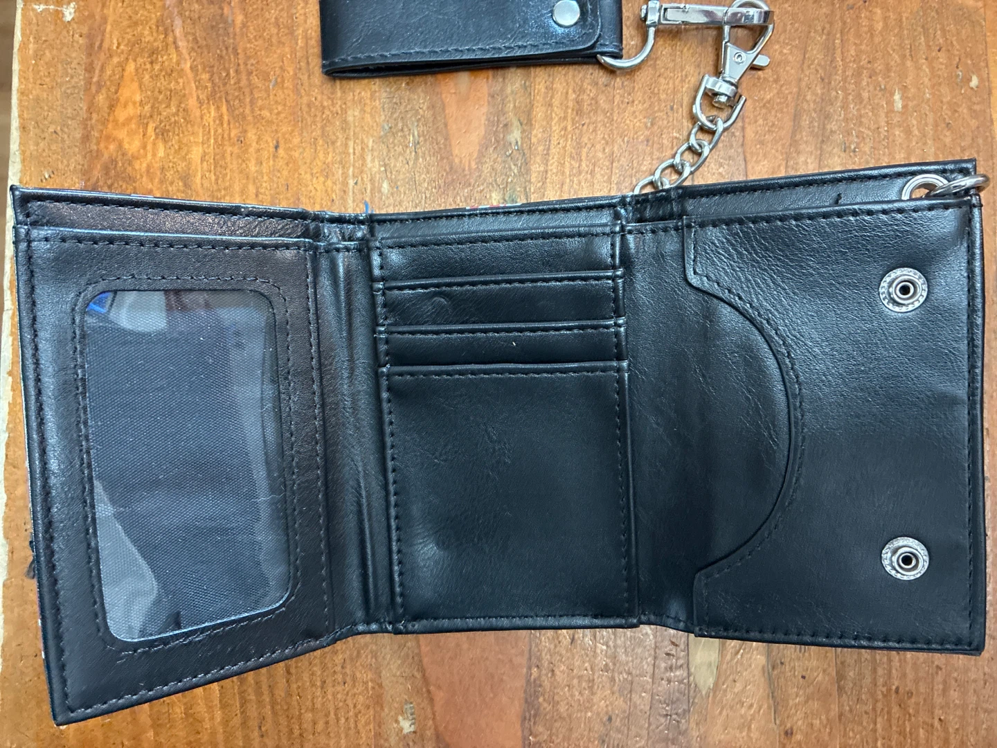 🏆Naruto Akatsuki Cloud Tri-Fold Wallet with Chain - photo 2