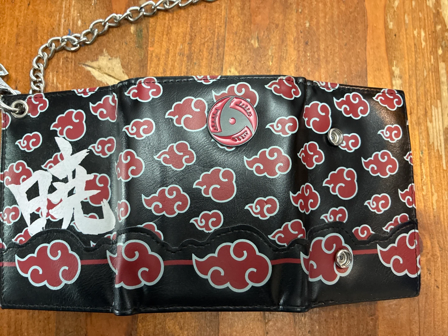 🏆Naruto Akatsuki Cloud Tri-Fold Wallet with Chain - photo 3