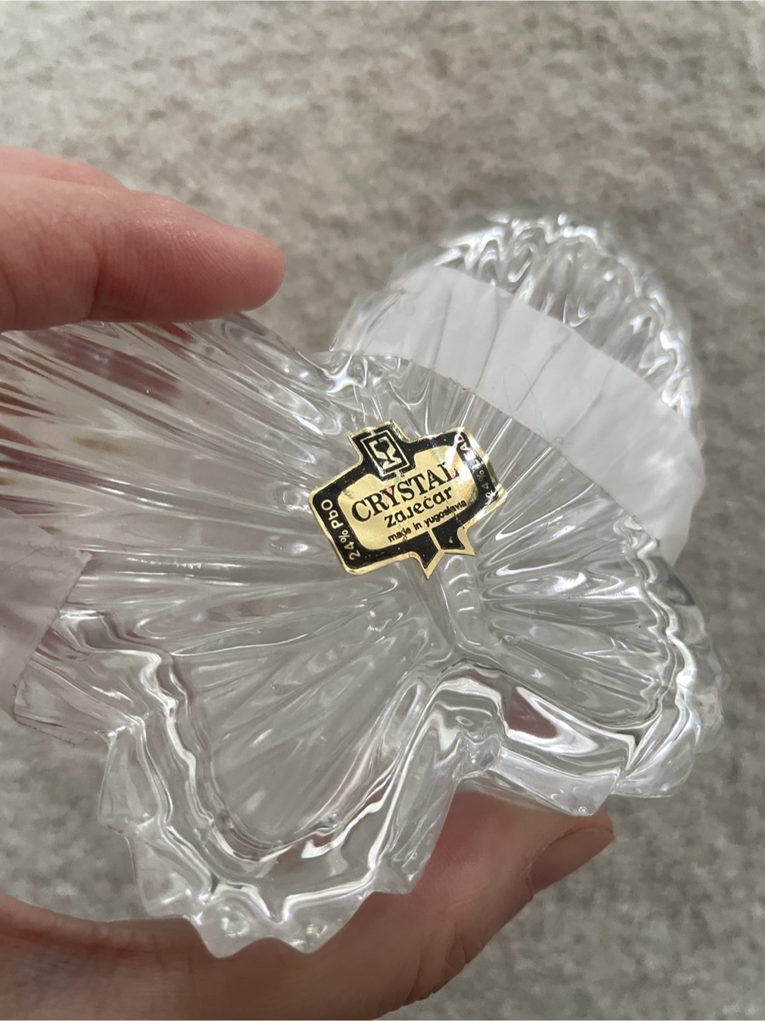 Crystal Zajecar Crystal Heart Dish - photo 3