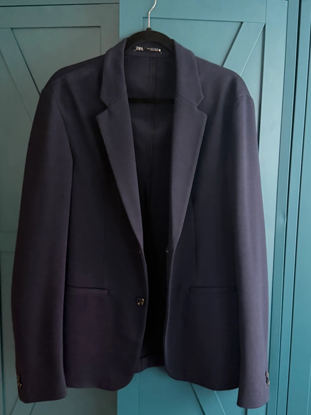 ZARA Comfort Jacket Navy Blue Blazer