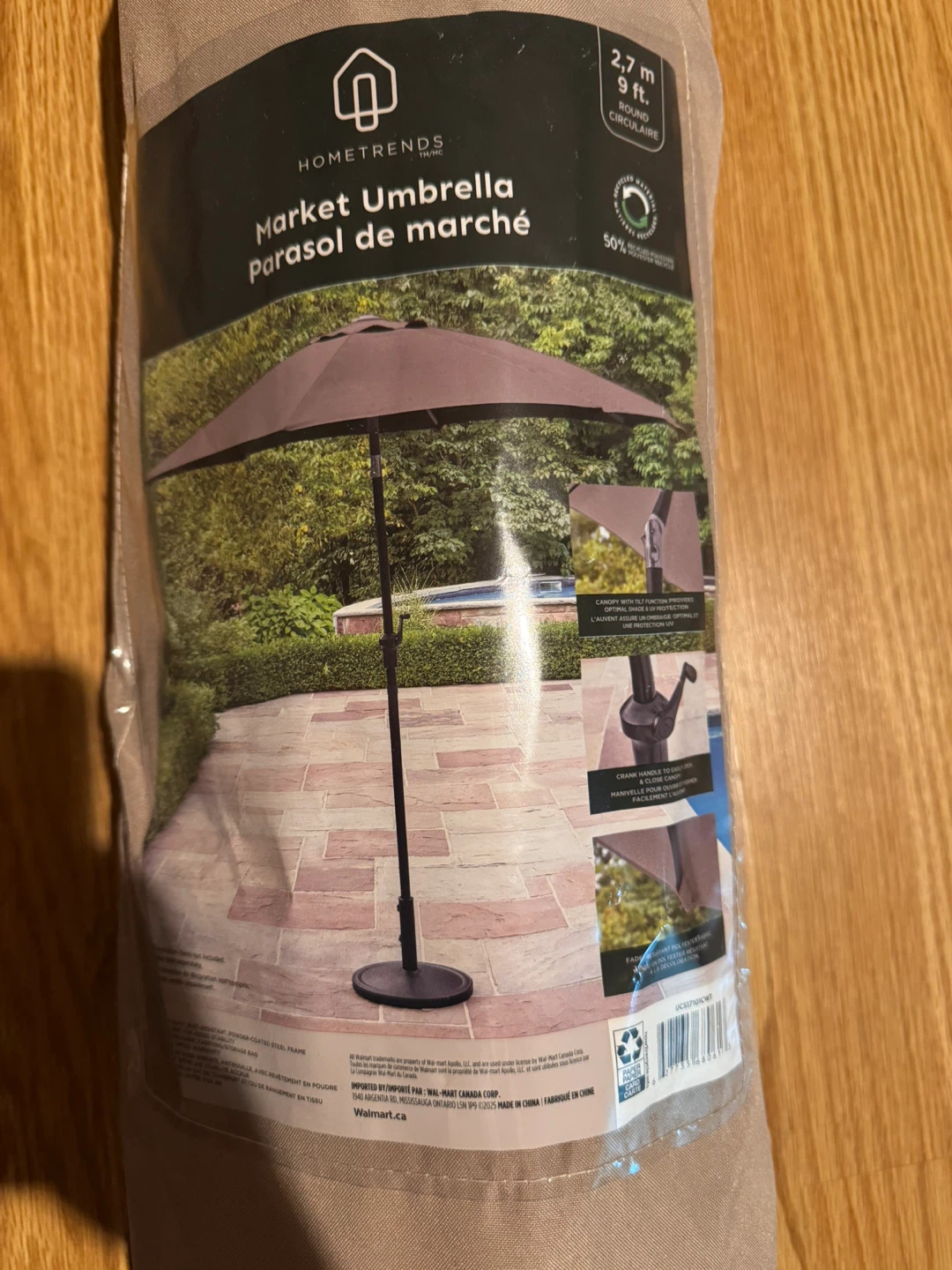 Tile Top Patio Dining Table with umbrella - photo 5