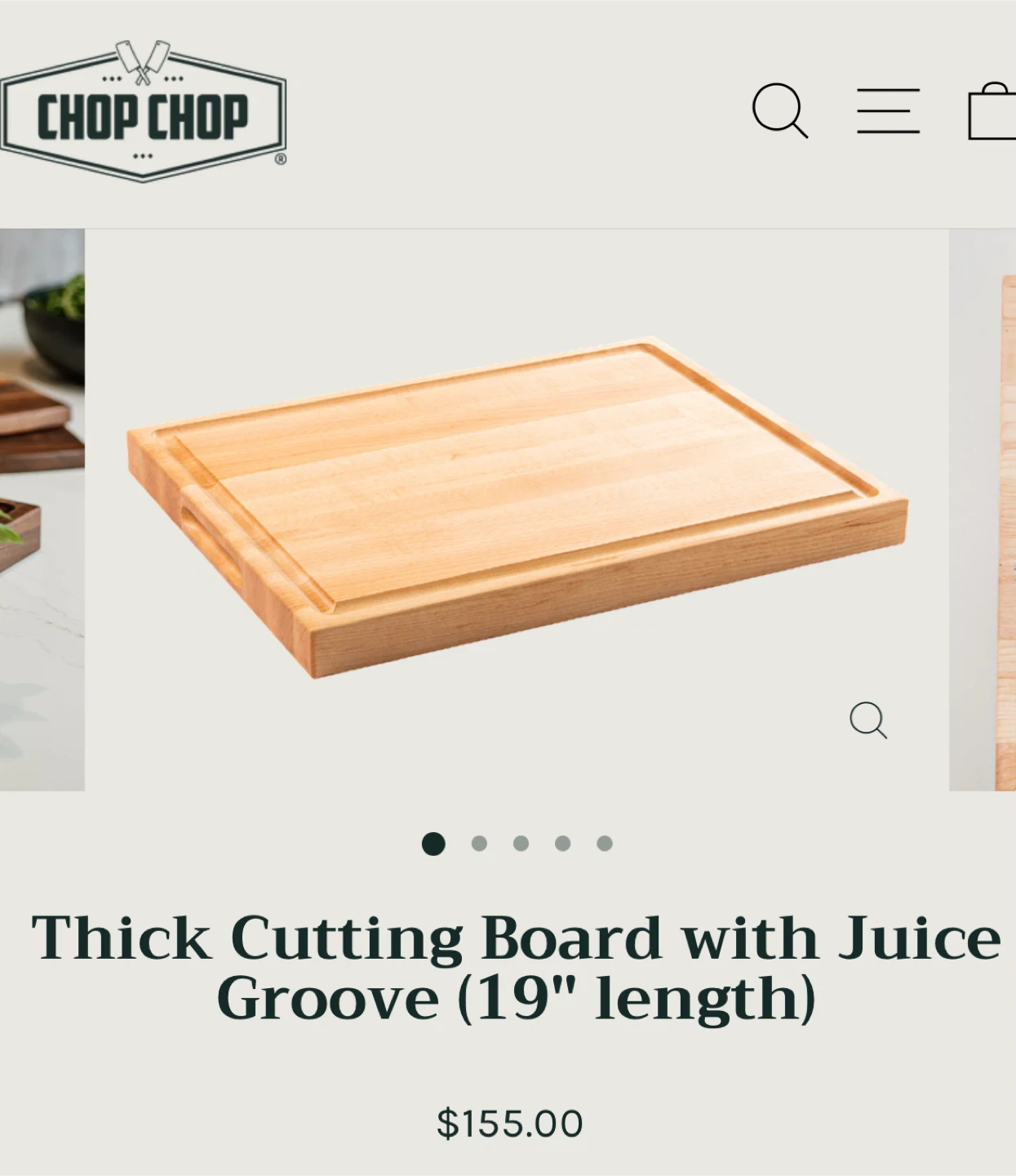 🚚 Butchers Block Cutting Board 🍁