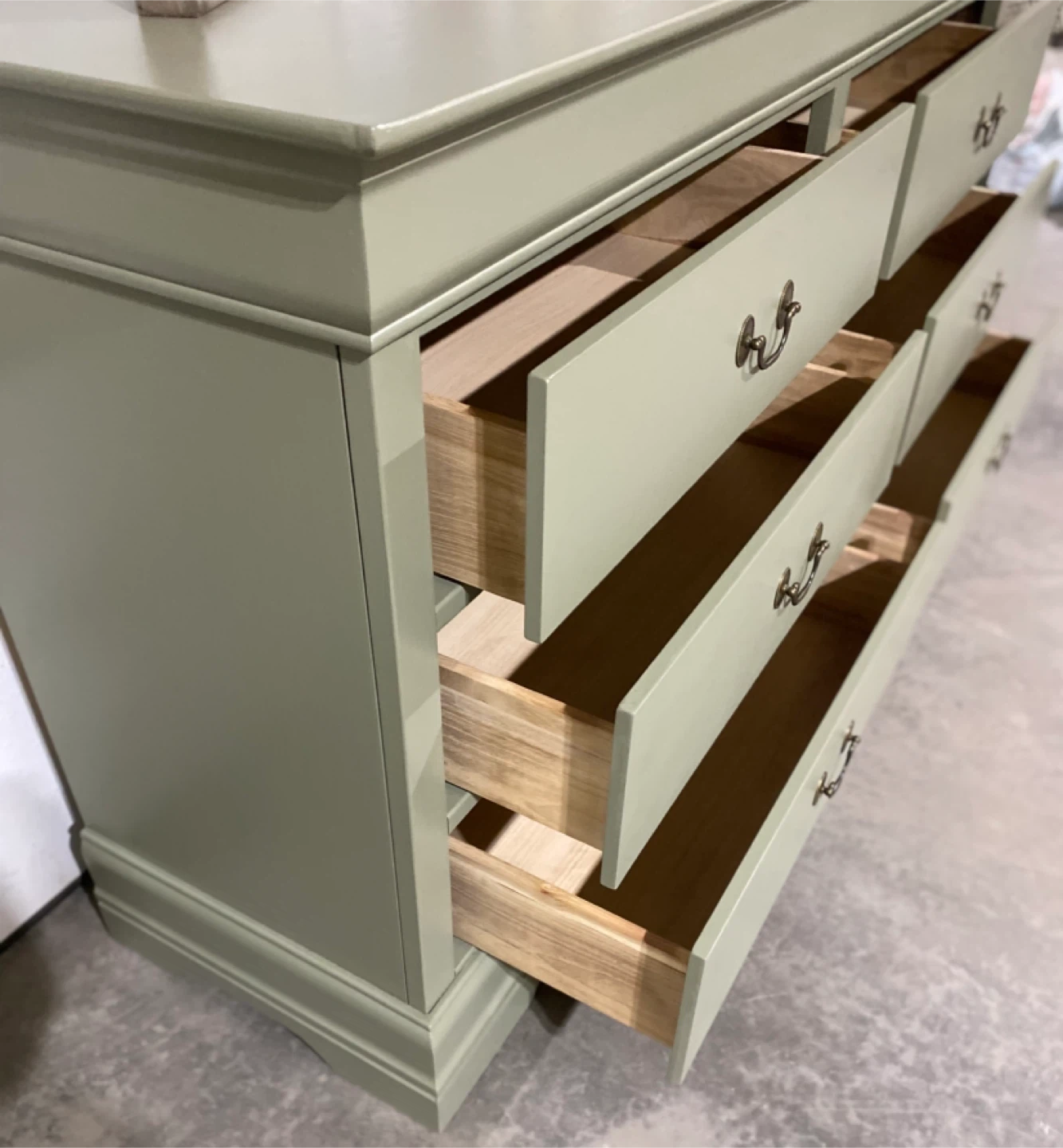 Beautiful Hardwood Long Dresser Acacia Pear 6 drawers - photo 5