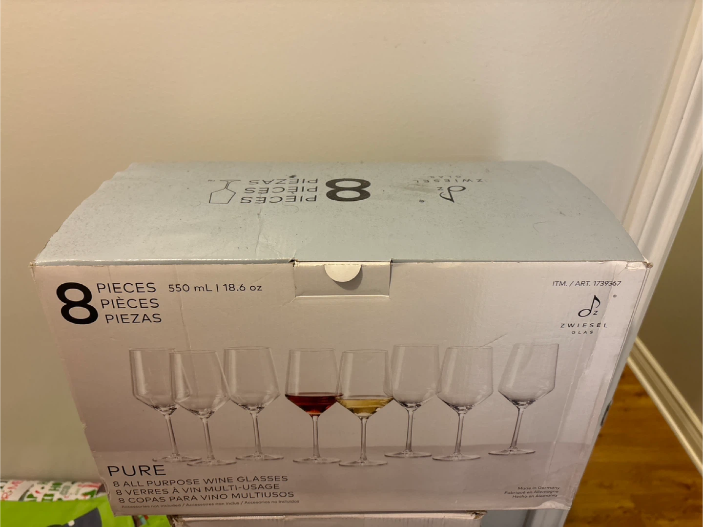 Zwiesel Glas Pure 8 All Purpose Wine Glasses - 550ml