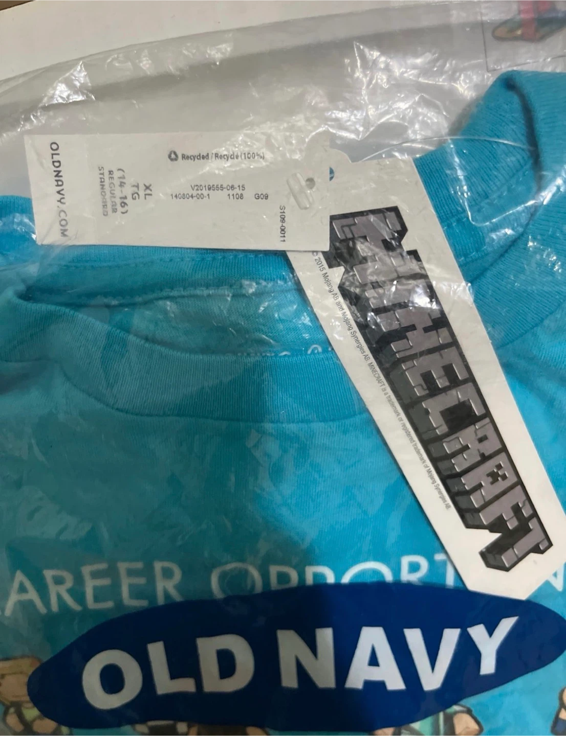 🏆Old Navy Minecraft T-Shirt XL - photo 3