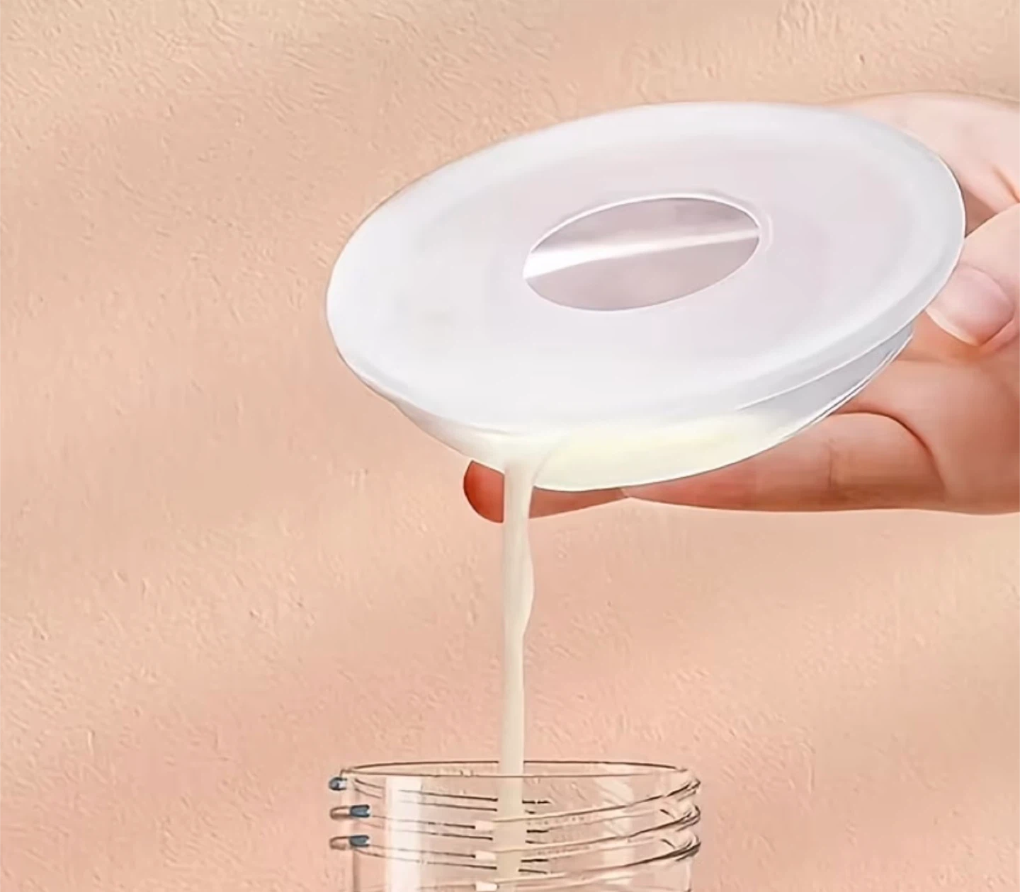 White Silicone Breast Milk Collector