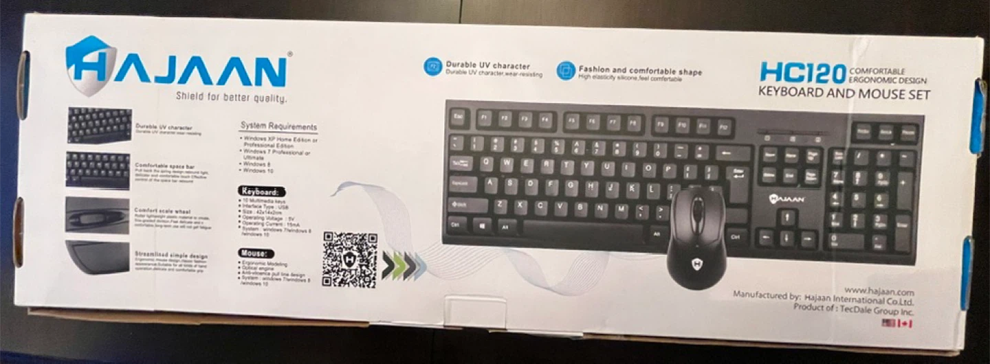 🏆Hajaan HC120 Keyboard and Mouse Set - photo 2