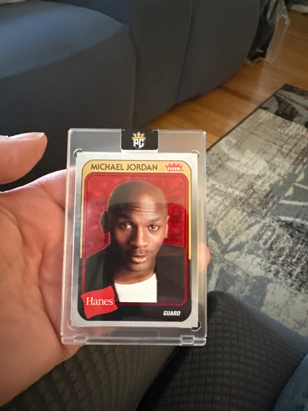 Michael Jordan Fleer Hanes Guard Trading Card