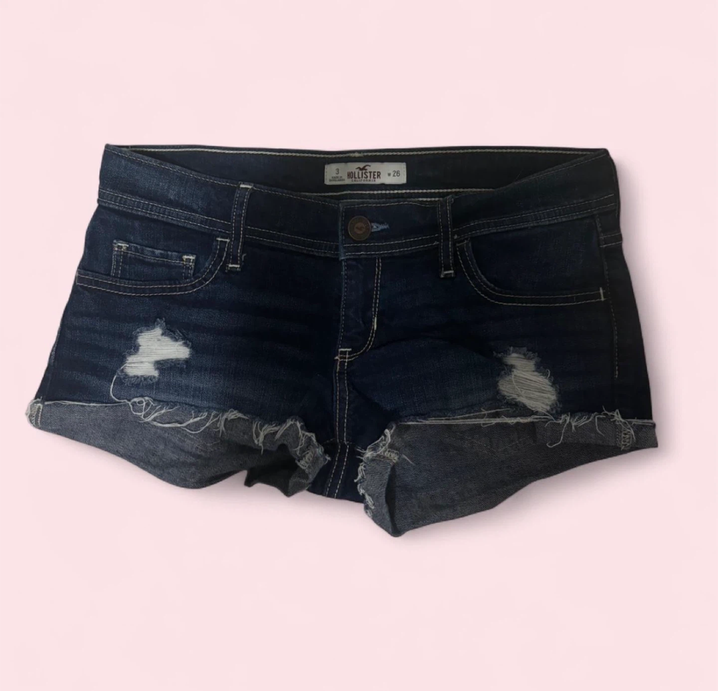 Hollister low rise micro  Shorts - Size 3/26