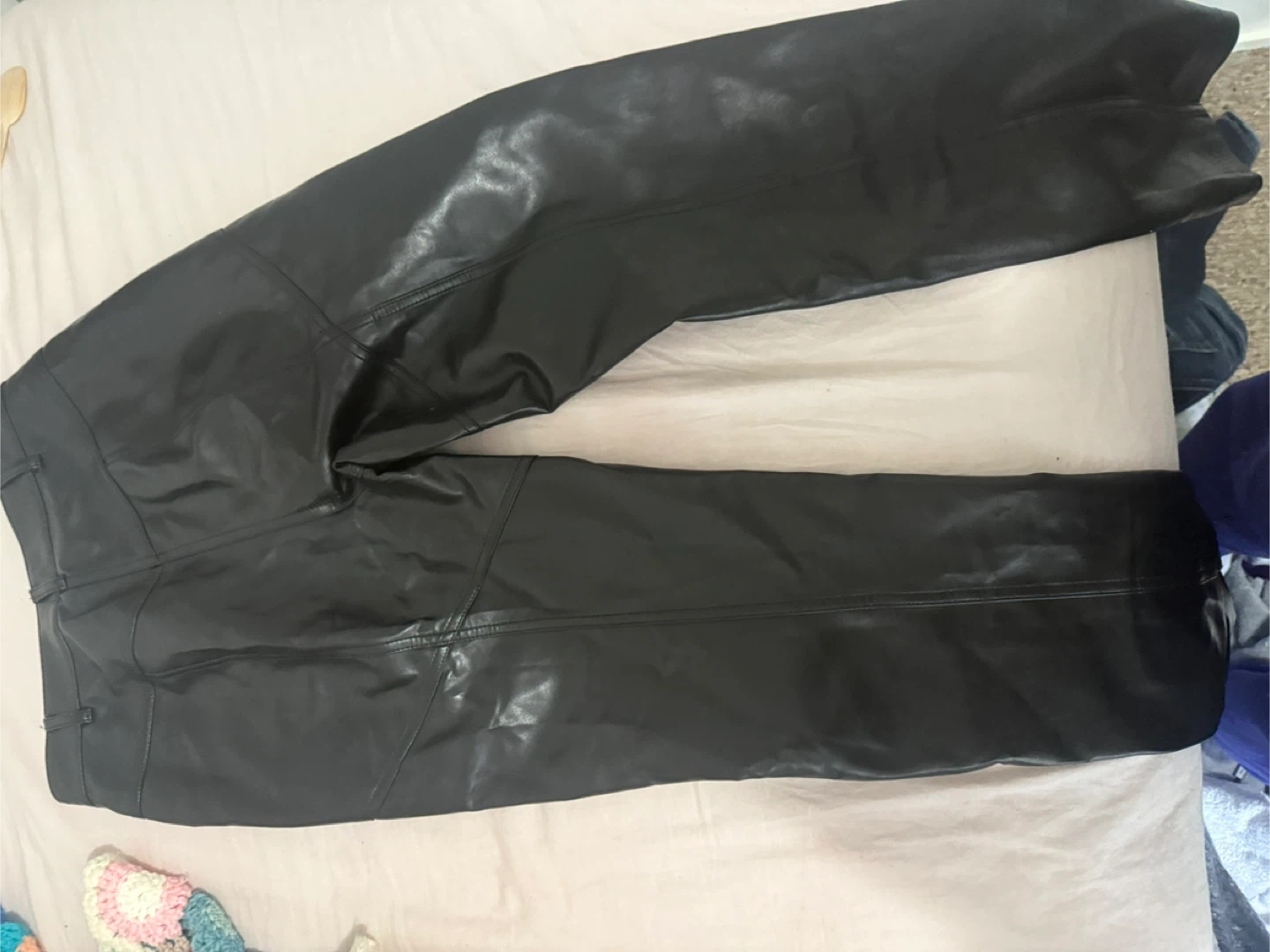 Wilfred Black Faux Leather Pants Size 4 - photo 2