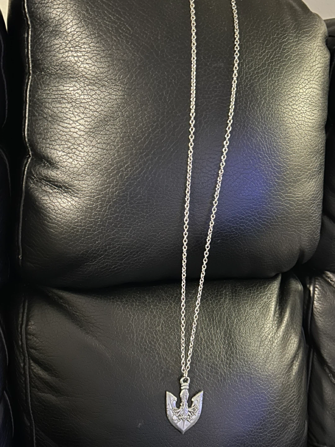 Silver Anchor Pendant Necklace - photo 4