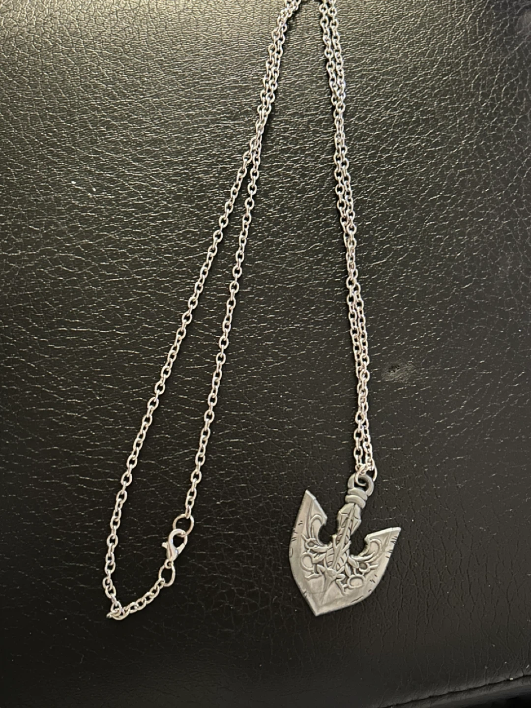 Silver Anchor Pendant Necklace - photo 5