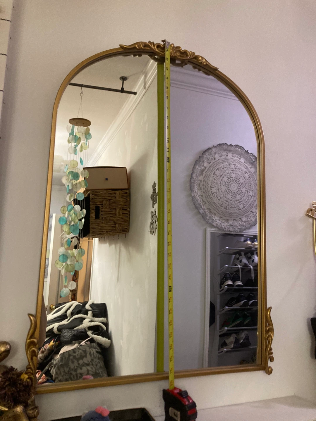 Gold Arched Wall Mirror - photo 3