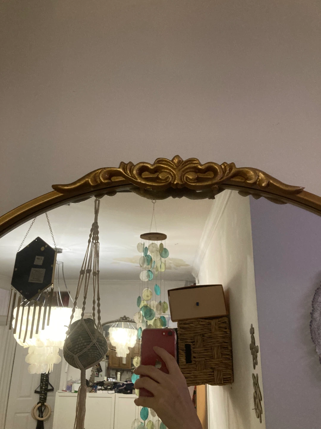 Gold Arched Wall Mirror