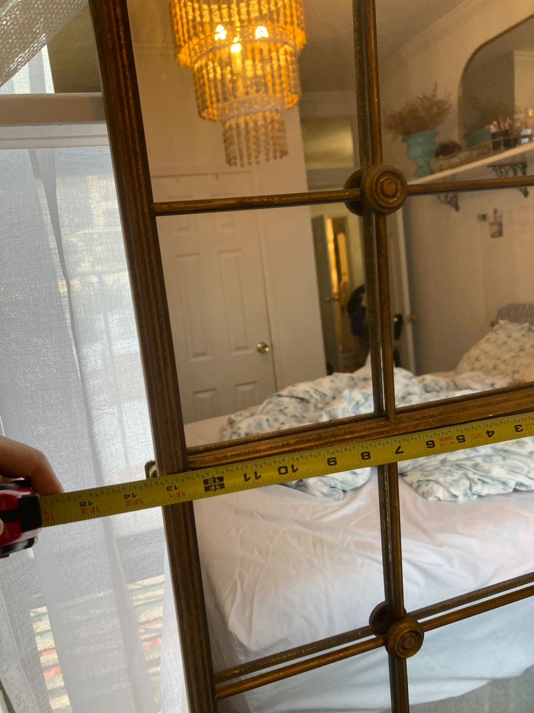 Tall Decorative Mirror with Gold Frame - photo 5