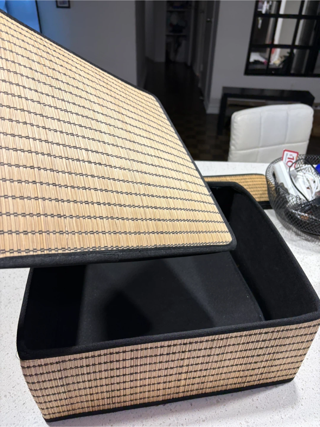 2 box Ikea Bamboo Storage Basket with Lid”🏆” - photo 2
