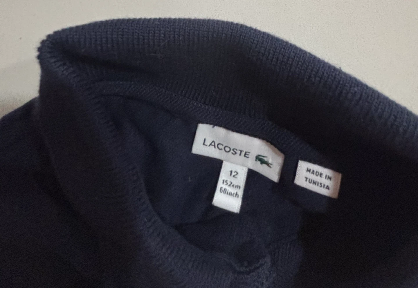 Boys Lacoste Long Sleeve Rugby Polo Shirt Size 12 - photo 3