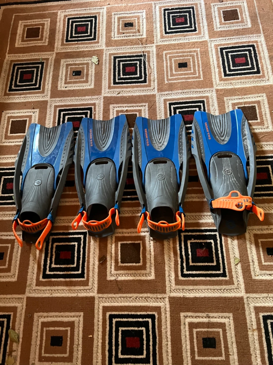 U.S. Divers Snorkelling Fins (Set of 4)