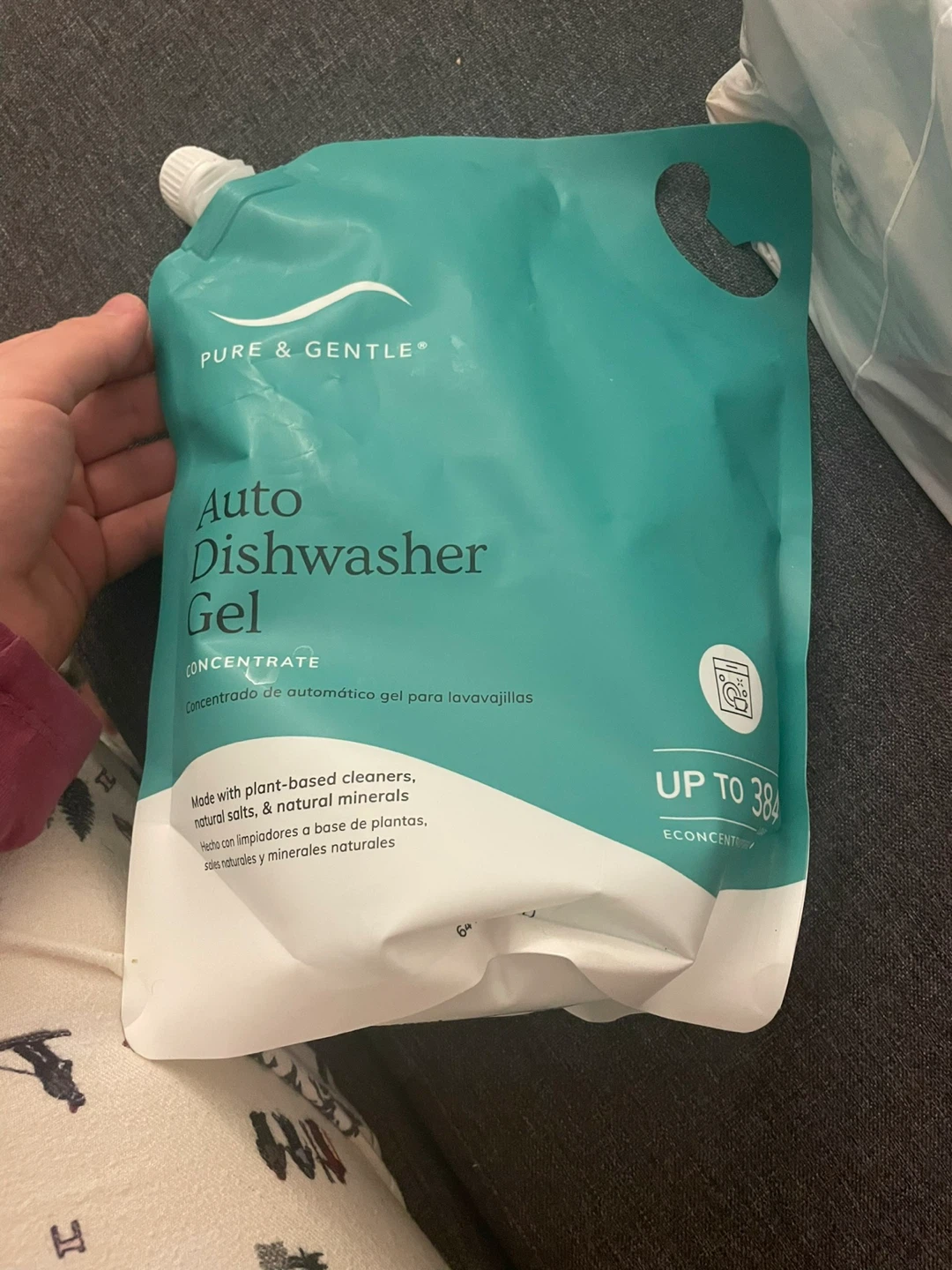 Pure & Gentle Dishwasher Gel Concentrate Refill - 64oz 🏆 - photo 2