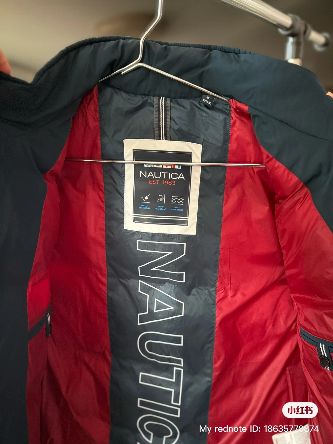 Nautica Color Block Puffer Vest Men's Size M - photo 4