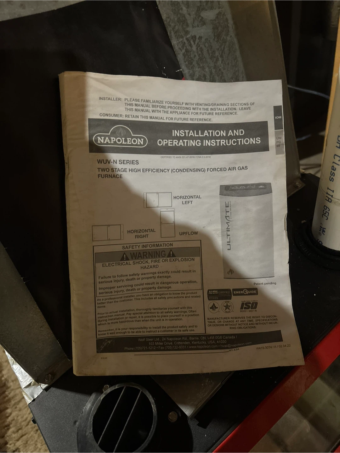 Napoleon Ultimate 9700 Series Gas Furnace - photo 3