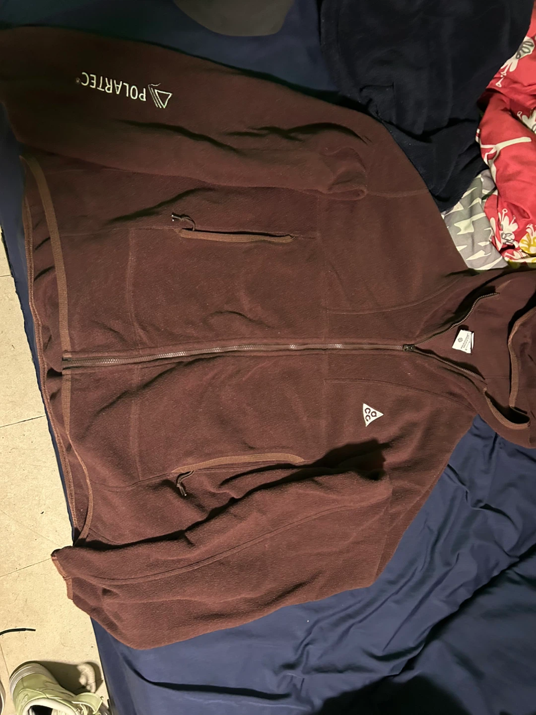 Nike ACG Polartec Fleece Jacket Burgundy Size M