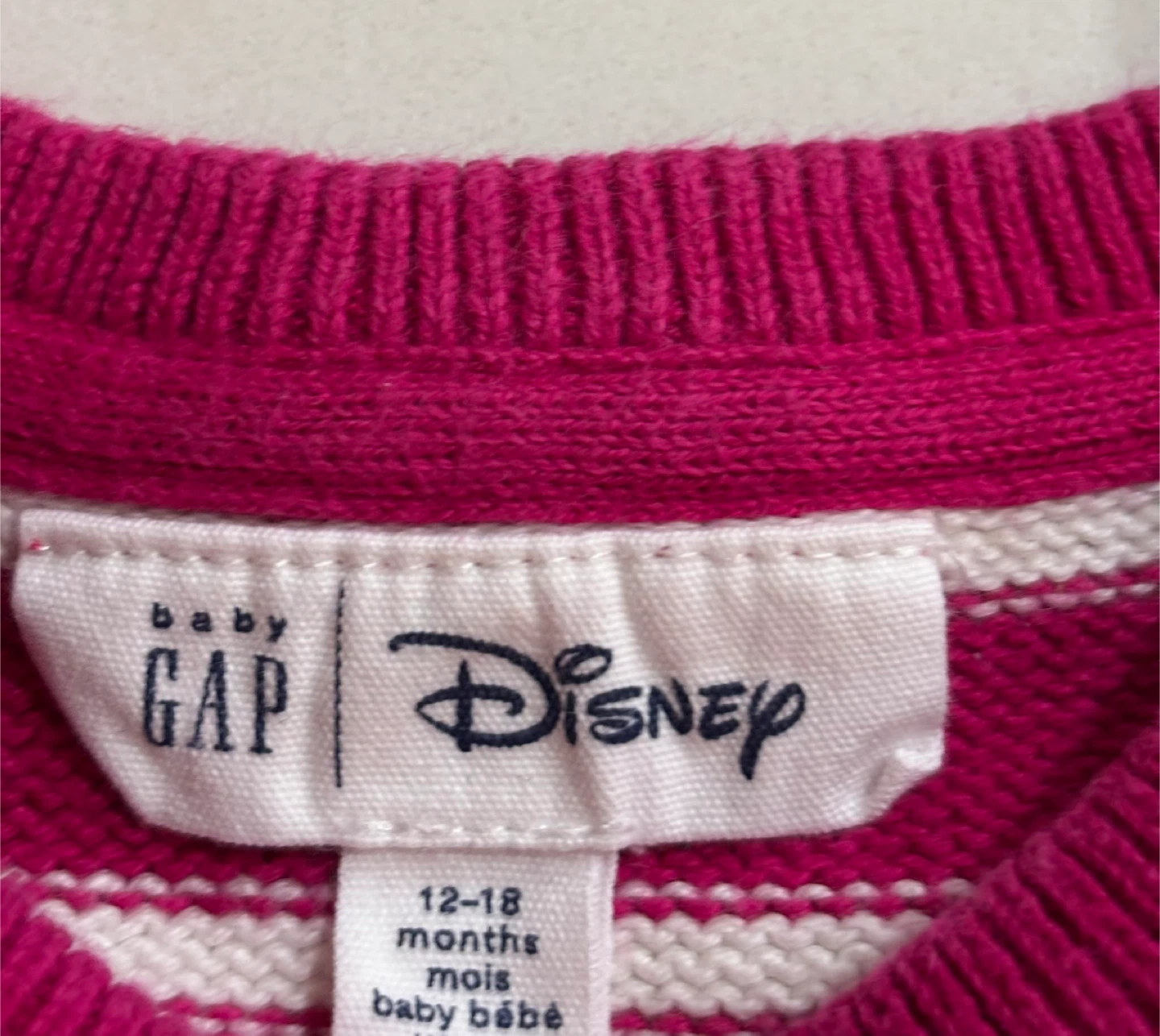 Baby Gap Disney Minnie Mouse Knit Sweater 12-18 Months - photo 3