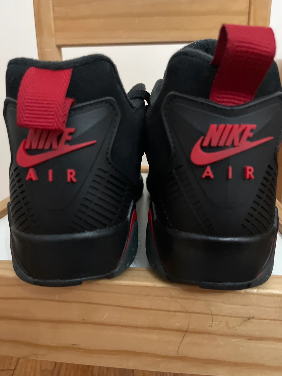 Nike Air Jordan 7 Retro Black Red Low Top Sneakers - photo 4