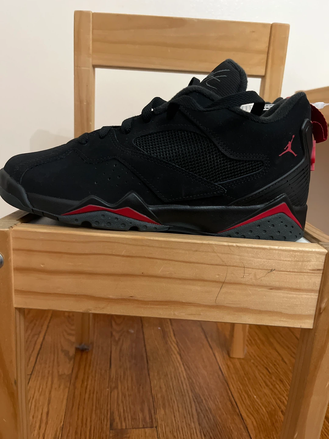 Nike Air Jordan 7 Retro Black Red Low Top Sneakers