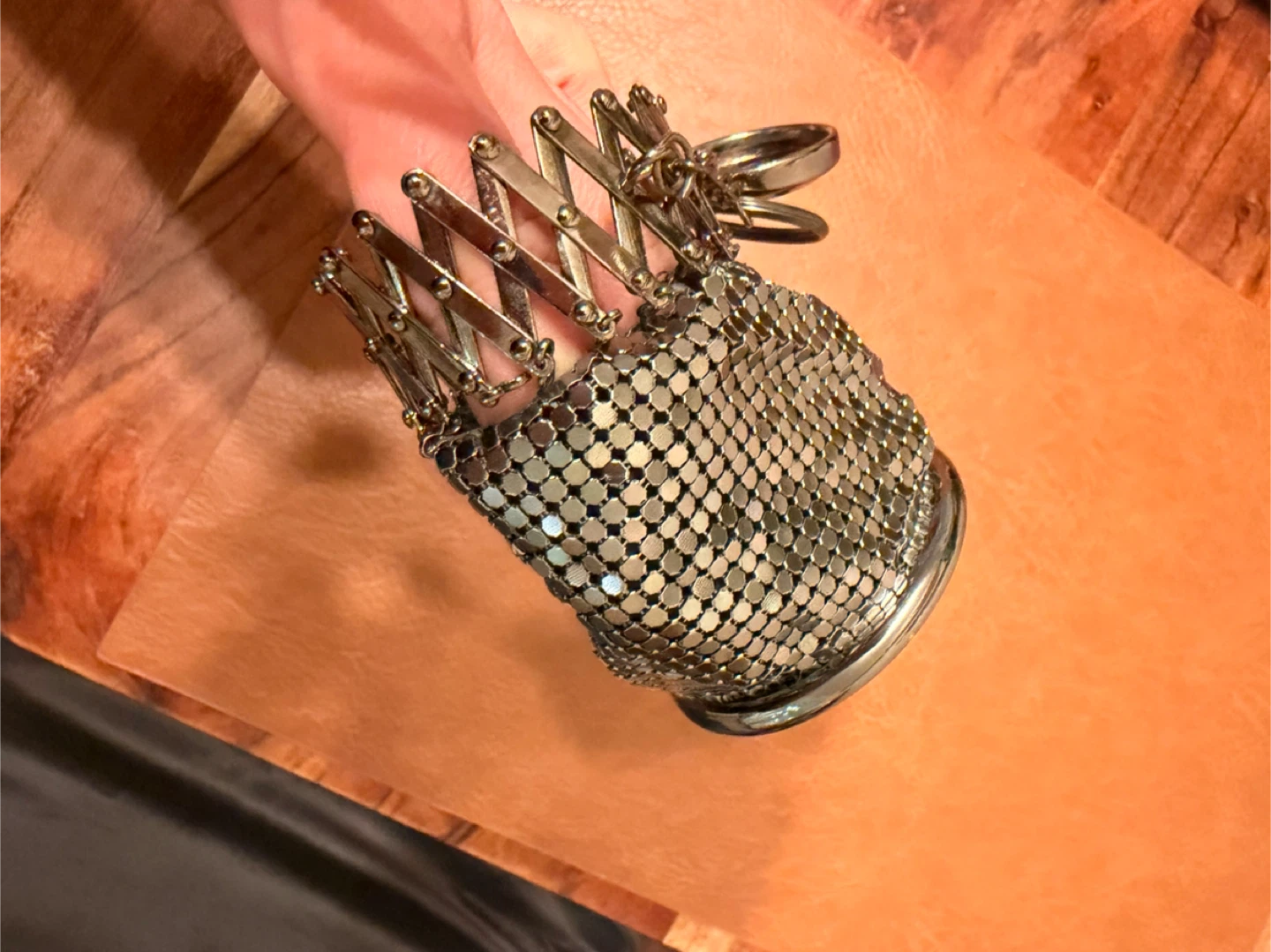 Vintage Mesh Coin Purse with Mirror🏆 - photo 4