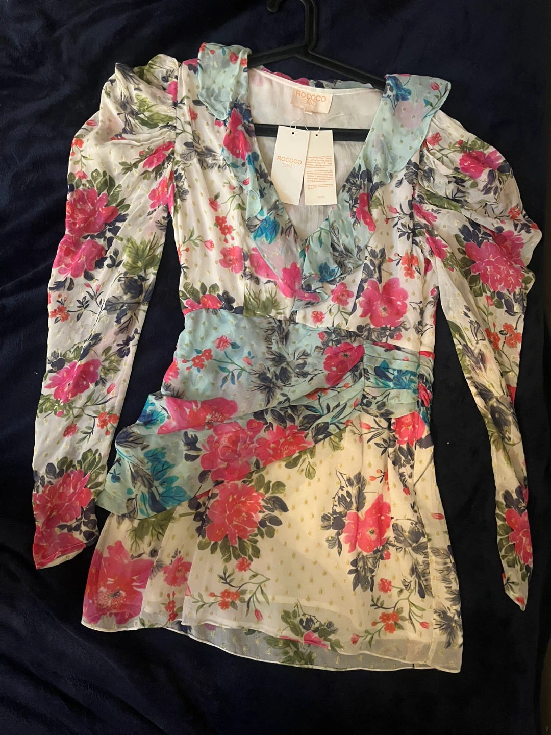 Rococo Sand Floral Mini Dress