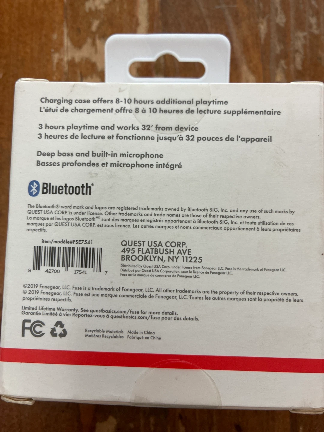 🏆New Fuse Wireless Earbuds with Charging Case - photo 2