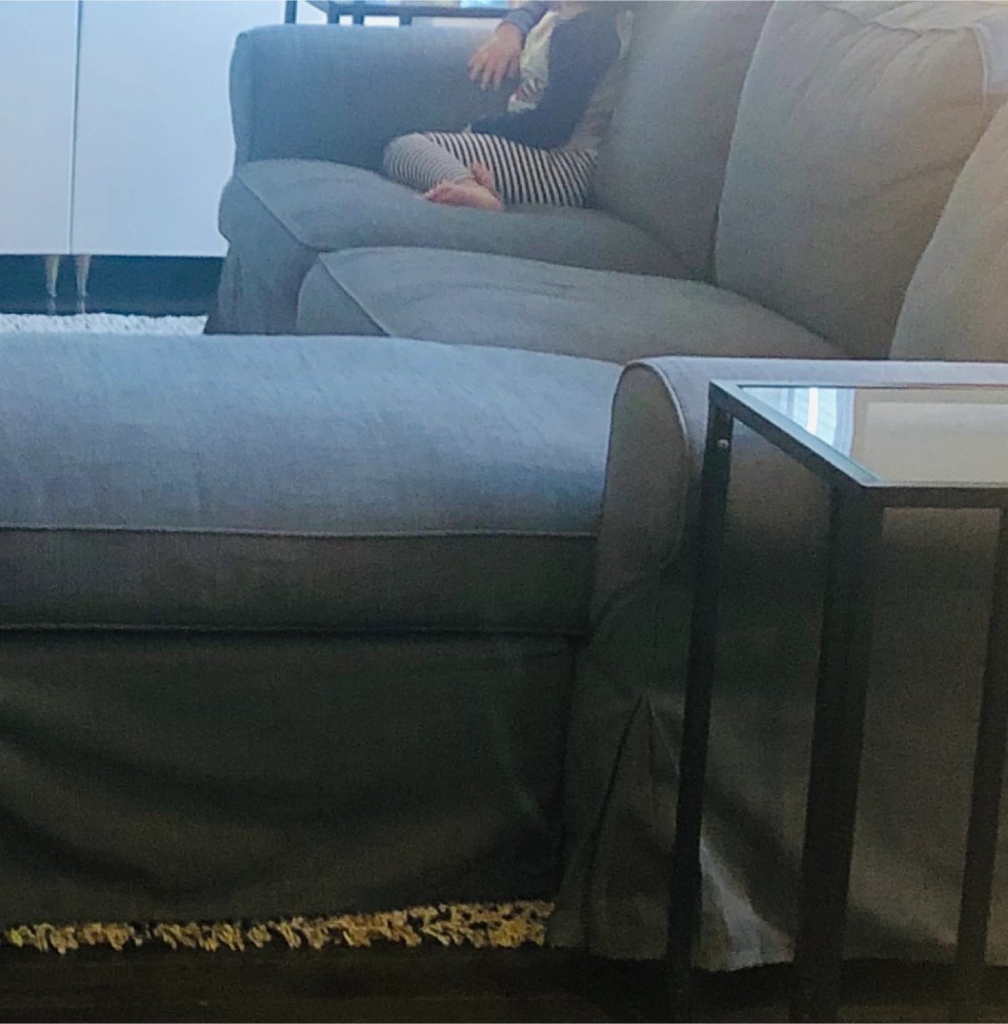 Grey Sectional Sofa with Chaise - photo 3