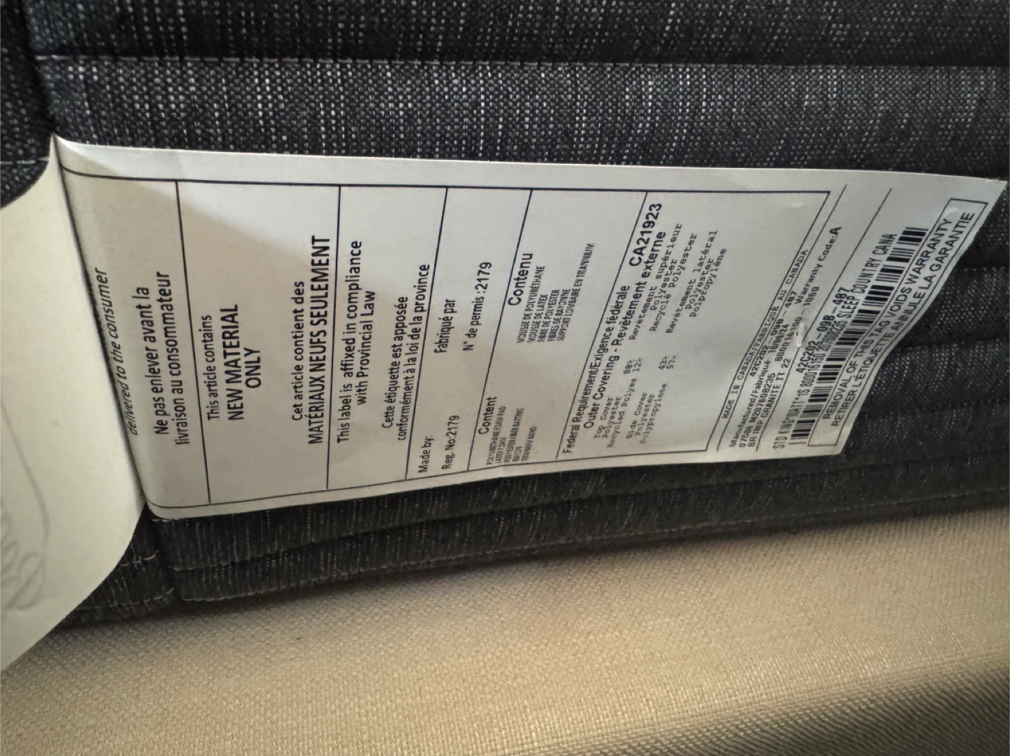 Granite Mattress- B/R imperial Granite mattress. KING size - photo 5
