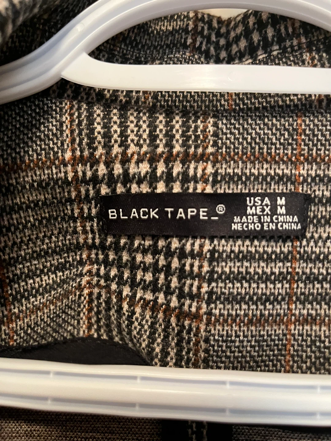 Black Tape Plaid Blazer - Women's Medium - photo 4