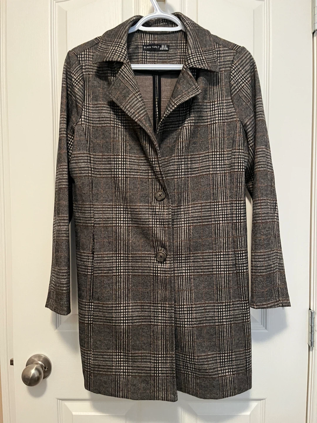 Black Tape Plaid Blazer - Women's Medium - photo 2