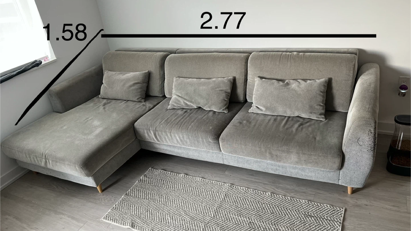 Grey Sectional Sofa - photo 2
