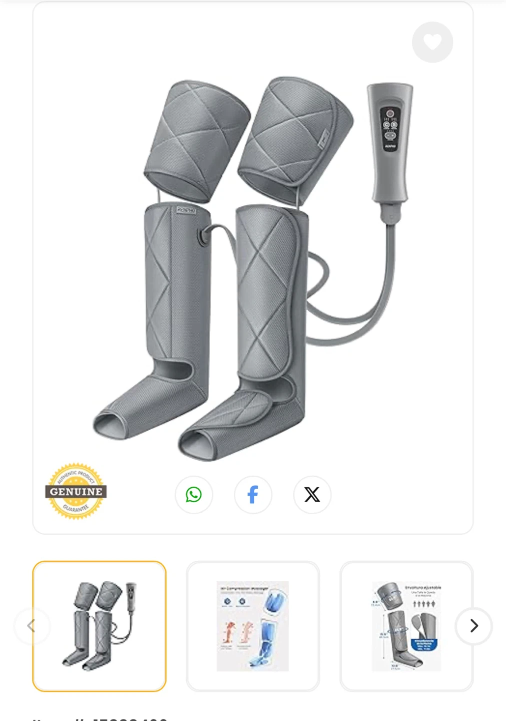 RENPHO Air Compression Leg Massager