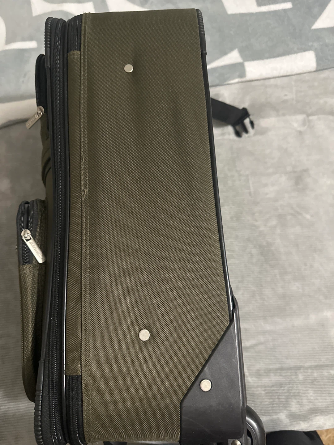 🏆Olympia Luggage Expandable Suitcase 🏆- Olive Green - photo 2