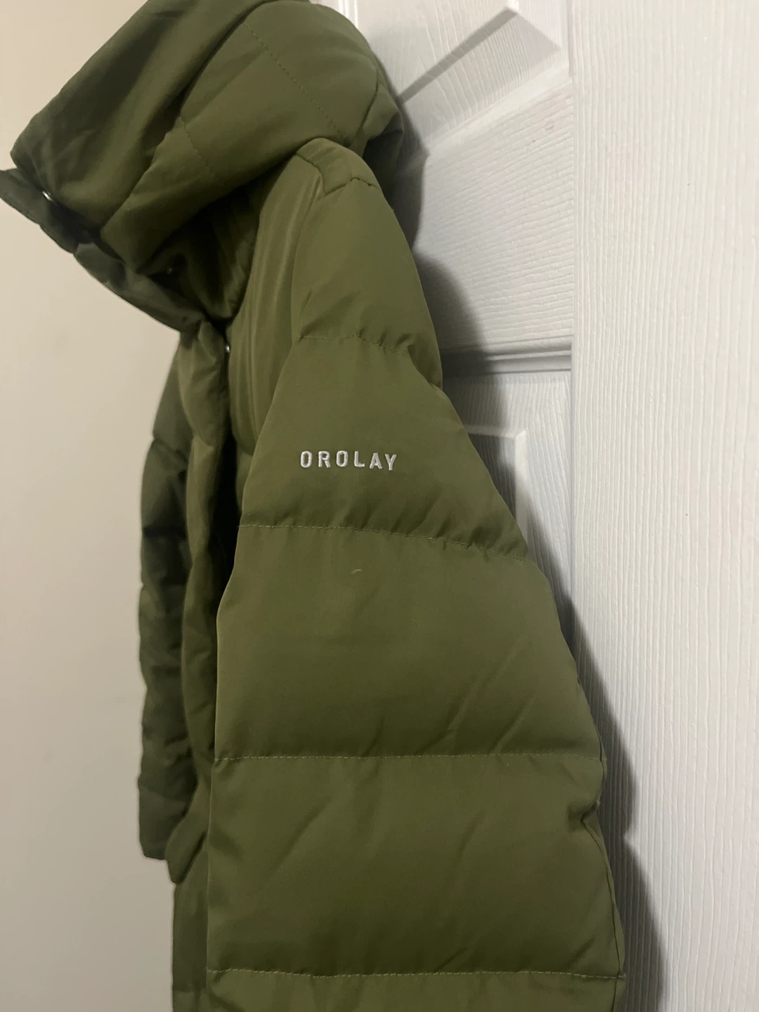 OROLAY Women's Long Down Jacket Green - photo 2