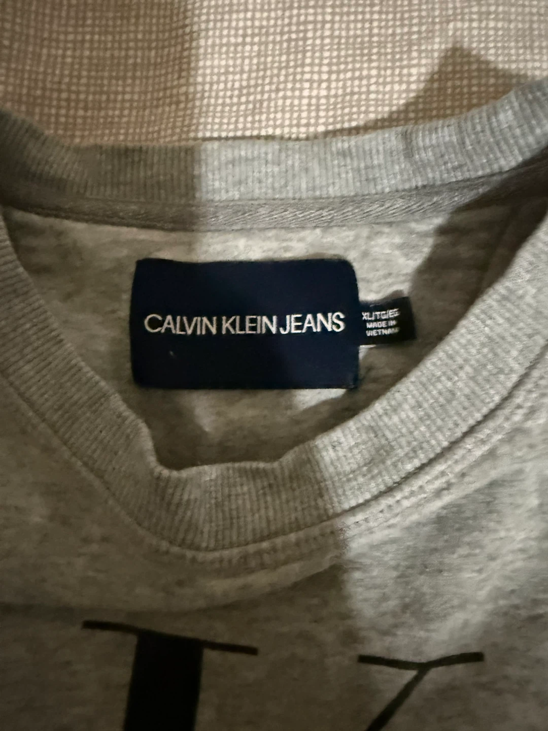 Calvin Klein Jeans Grey CK Logo Crewneck Sweatshirt XL - photo 3