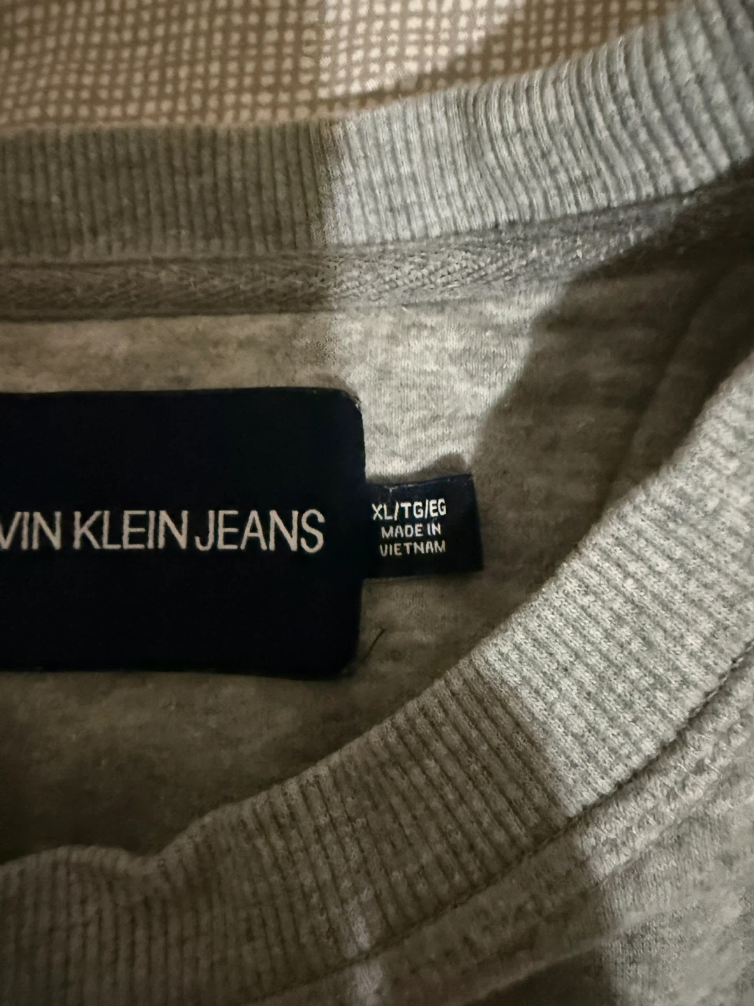 Calvin Klein Jeans Grey CK Logo Crewneck Sweatshirt XL - photo 4