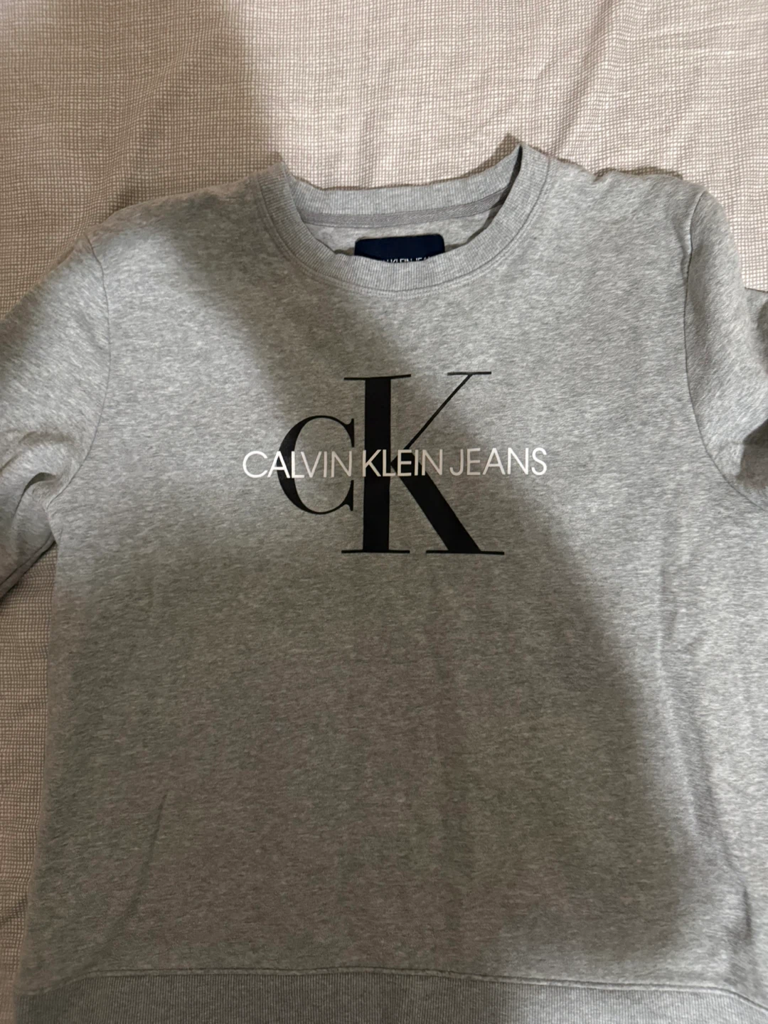 Calvin Klein Jeans Grey CK Logo Crewneck Sweatshirt XL - photo 2