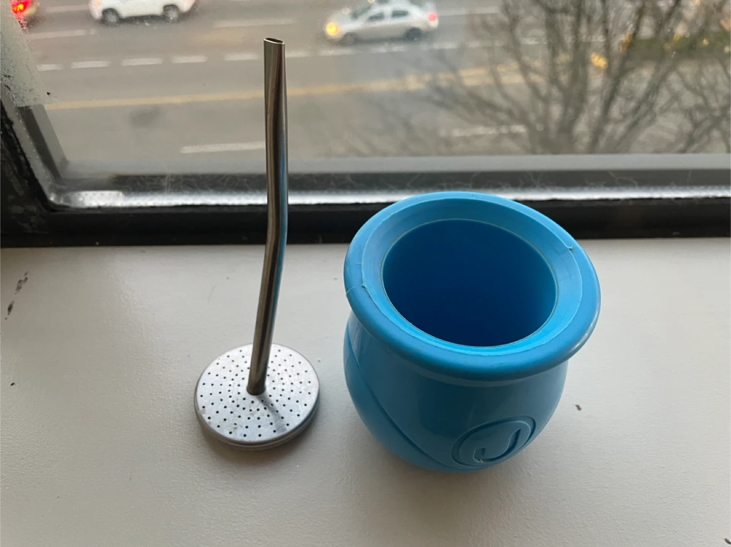 Blue Gourd and Bombilla Set